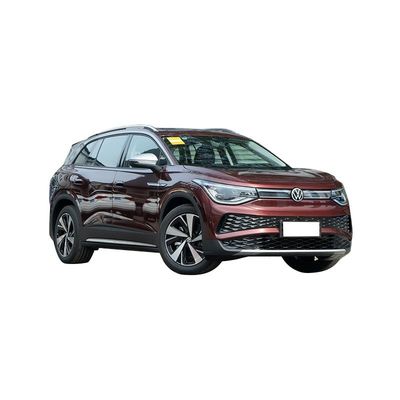 Harga yang bagus Kendaraan Listrik Kecil Vw ID6 2023 EV RHD Mobil dengan 7-seater Electric SUV dan Baterai Lithium Ternary di eksterior putih on line
