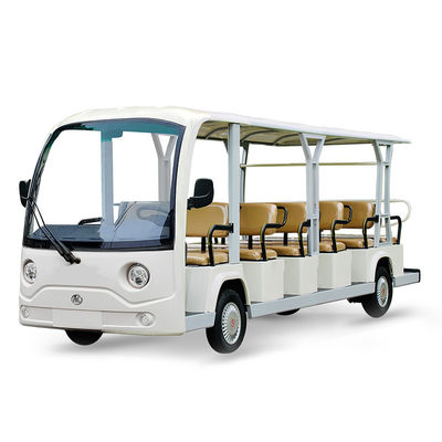 Harga yang bagus 18.6mph Speed Electric Shuttle 17 Penumpang Sightseeing Bus Dengan 80-100km Mengemudi mil dan konfigurasi yang kuat on line