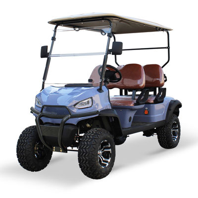 Harga yang bagus 2024 Electric 4 Person Golf Cart untuk Pengangkutan Berburu 20% Grade Ability 15.5mph Kecepatan Maksimum 48V 5KW AC Motor on line