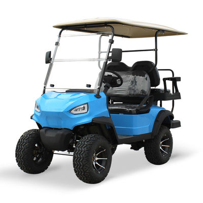 Harga yang bagus 15.5mph Speed Electric Hunting Buggy Lifted 4 Seater Golf Cart dengan Aluminium Alloy Hub dan Kemampuan All-Terrain on line