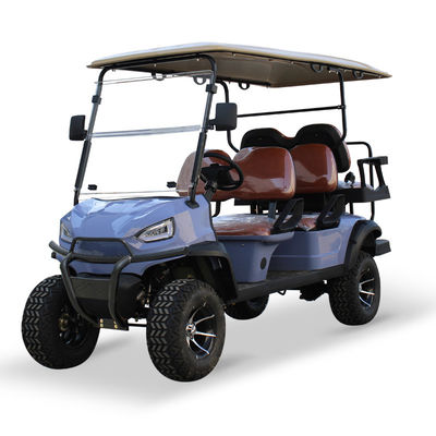 Harga yang bagus 48V 5KW AC Motor Hunting Transport 6 Seater Golf Cart dengan Front Drum Rear Drum Brake System dan Kecepatan Maksimum ≤30Km/h on line