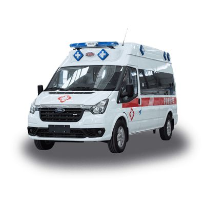 Harga yang bagus Ford Medical Direct Supply Ambulance Tipe 2 4x4 Van Rescue Vehicle untuk Pengangkutan Pasien Diesel Fuel Belakang 1704mm on line