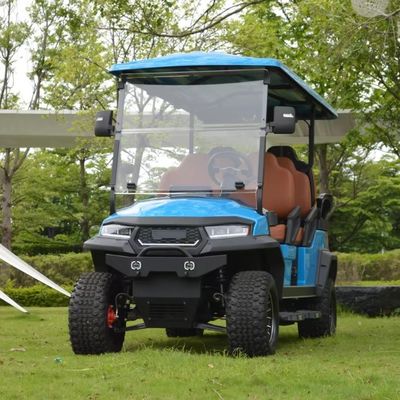 Harga yang bagus Radius belokan minimal 5,25m Angkat 2 4 6 kursi Baterai Lithium Listrik Golf Karet Berburu Golf Buggy mobil dengan DOT EEC on line