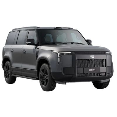 Harga yang bagus Bahan bakar hibrida Jishi 01 2023 Versi 7 kursi Versatile Kendaraan energi Medium Large SUV Max Speed 200Km/h 2023 REEV Car on line