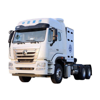 Harga yang bagus 430HP 6X4 HOWO CNG/LNG Traktor Traktor Gas Kepala Traktor untuk Pengangkutan Pelabuhan ABS Antilock Braking System Diamankan on line